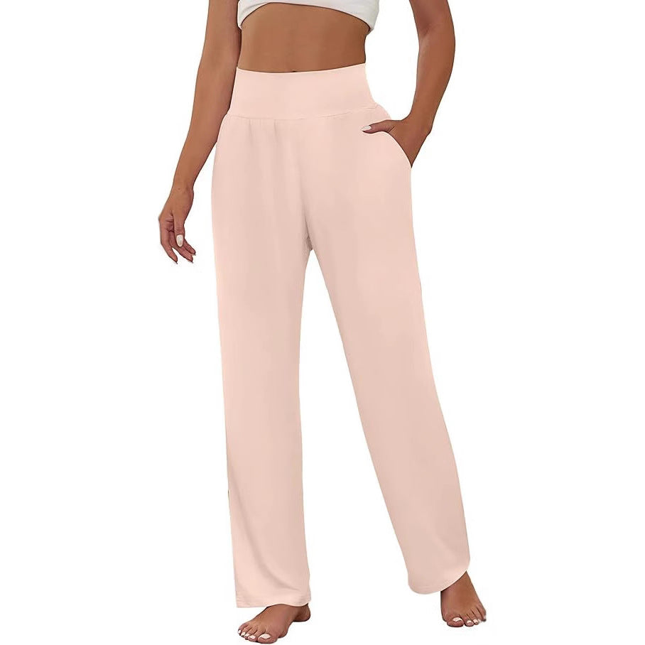 Loose Women's Trousers Yoga Pants Comfortable Loose Sports High Waist Casual Sports Pants Wide Leg Pants