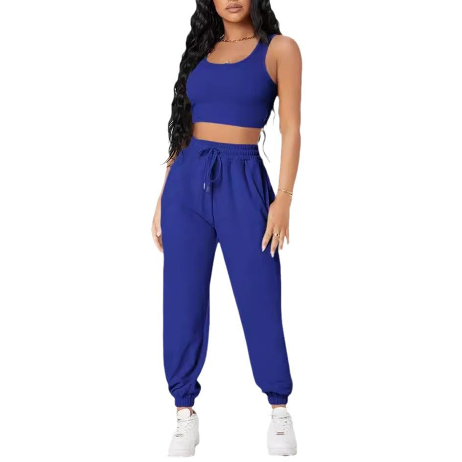 Streetwear Sport Style Round Neck Tracksuit