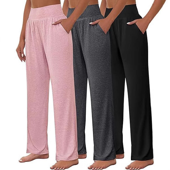 Loose Women's Trousers Yoga Pants Comfortable Loose Sports High Waist Casual Sports Pants Wide Leg Pants