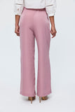 Women's Wide Leg Flowy Trousers - Dried Rose