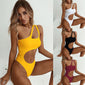 One Shoulder Bikini Hollow Out Swimwear women one piece