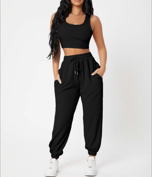 Streetwear Sport Style Round Neck Tracksuit